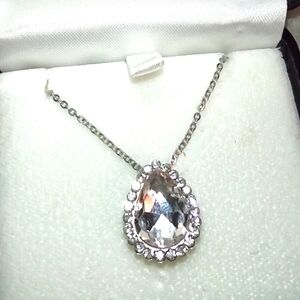 Teardrop CZ Pendant